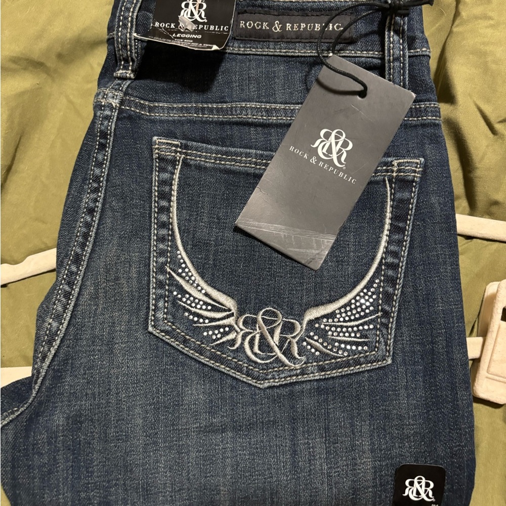 Rock & Republic Dark Wash Leggings